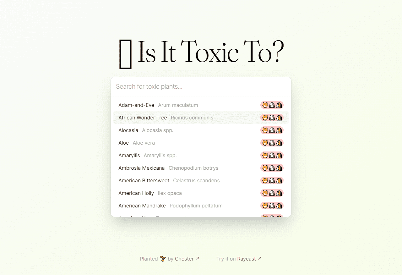 Is It Toxic To 植物毒性检测工具界面