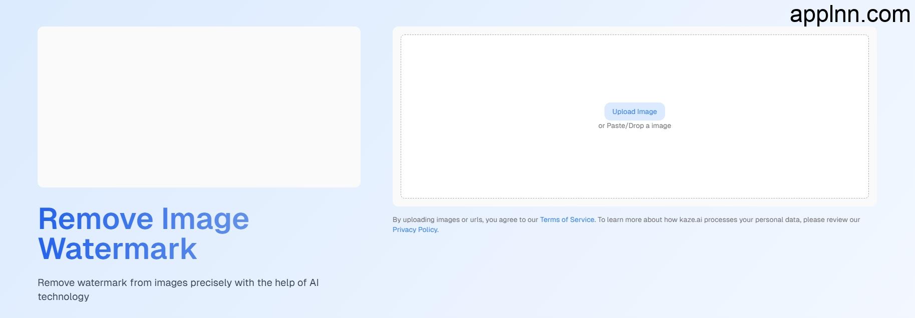 kaze.ai – AI免费在线图片水印去除工具