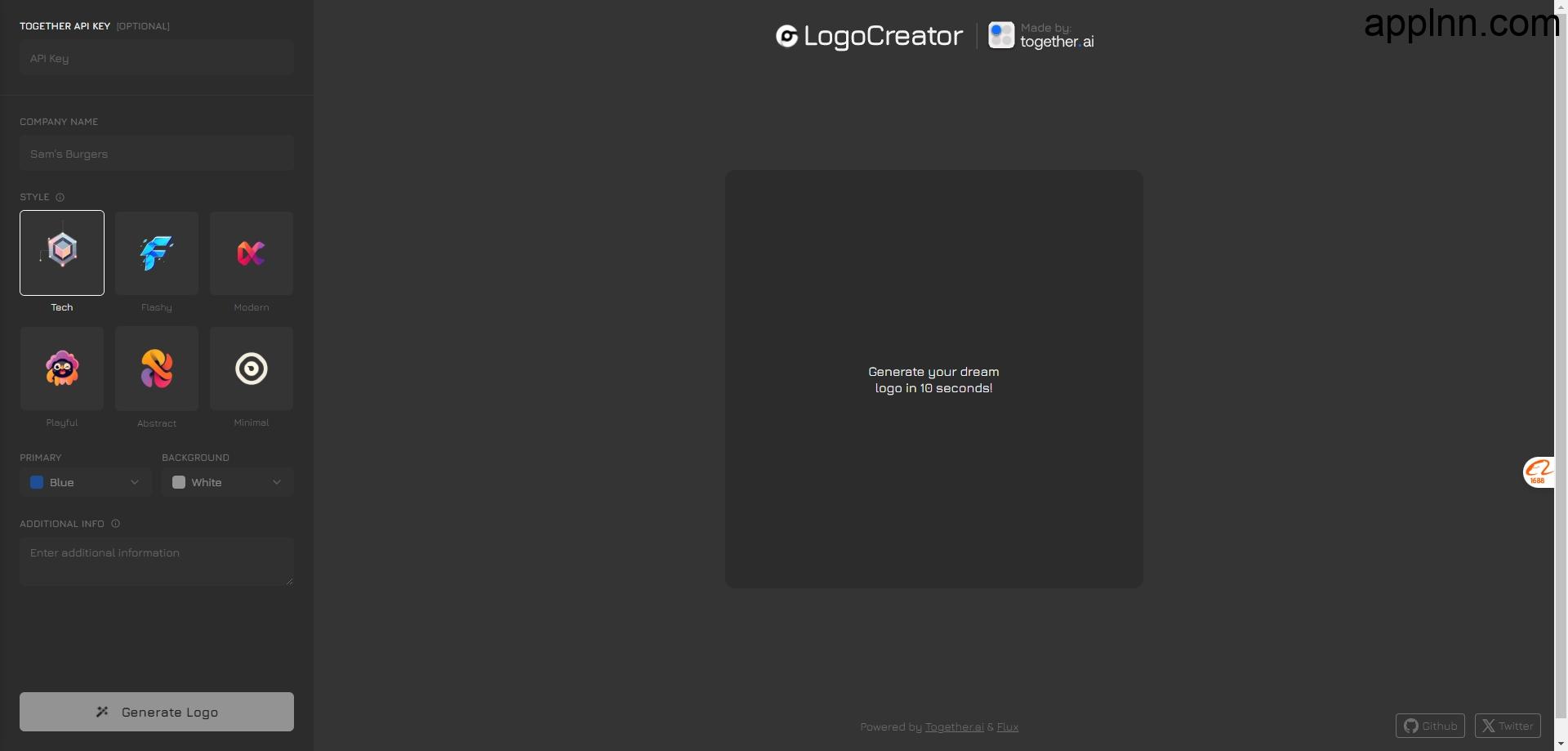 开源AI logo生成器：LogoCreator