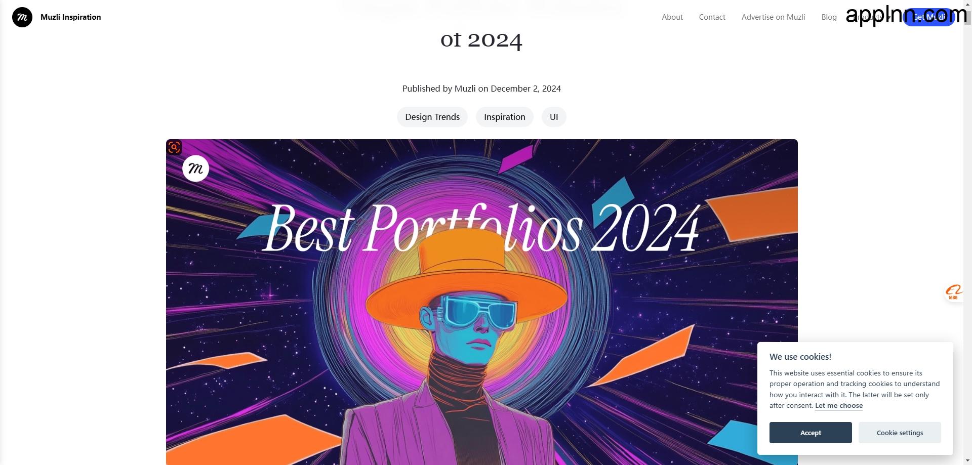 2024 年最具创意和独特性的 100 个作品集网站：Top 100 Most Creative and Unique Portfolio Websites of 2024