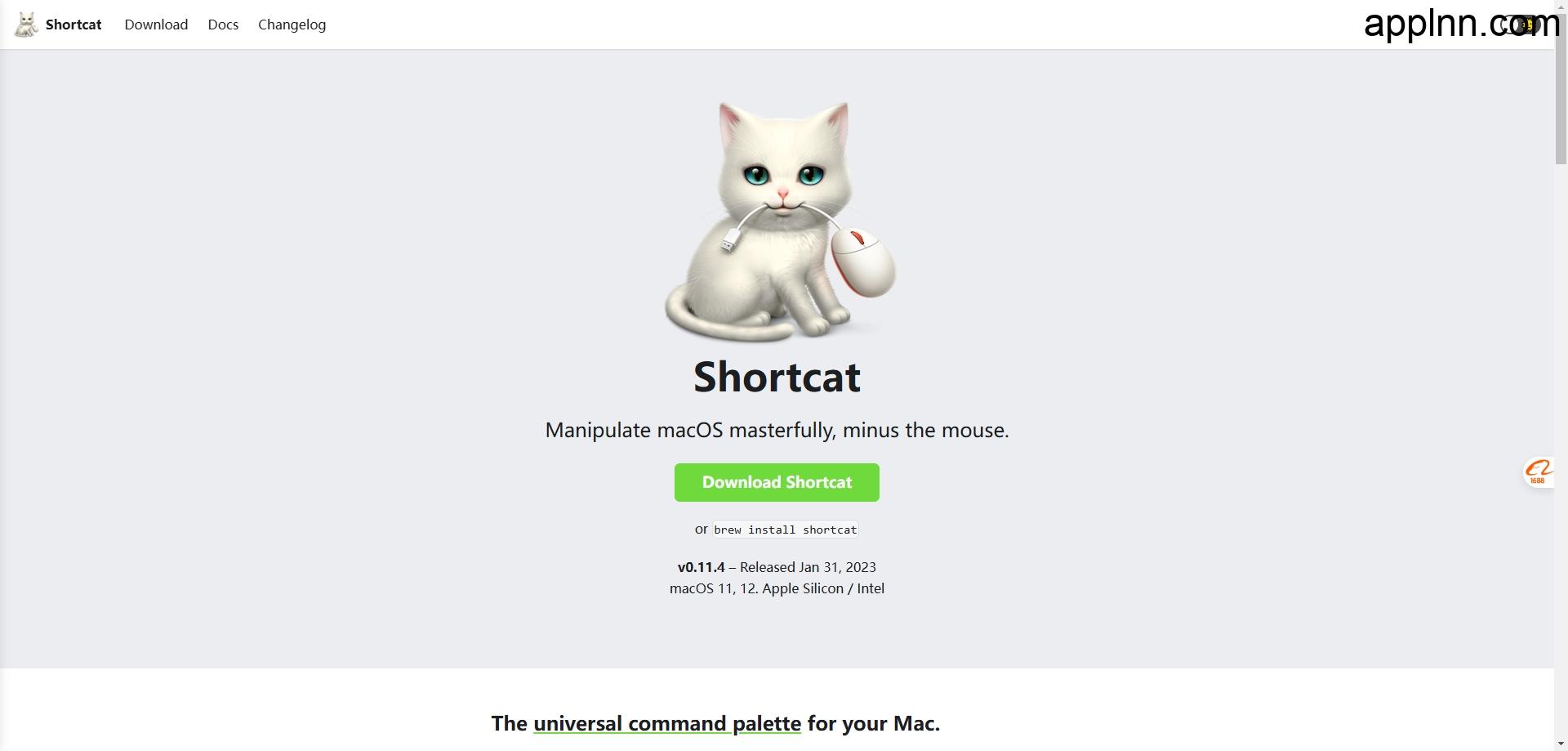 快捷猫 (Shortcat)：适用于Mac的通用命令面板 无需鼠标，即可熟练操作 macOS