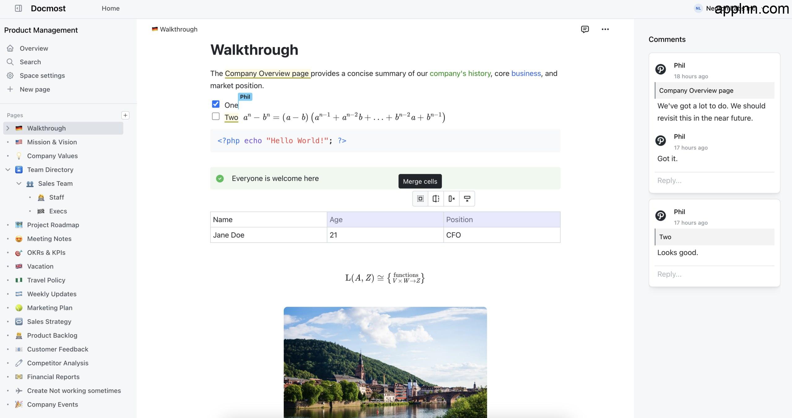 Docmost - 一款开源的在线文档和 Wiki 应用