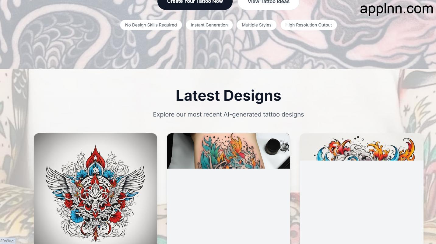 Tattooer：AI 纹身生成器 利用人工智能将您的纹身创意变成现实