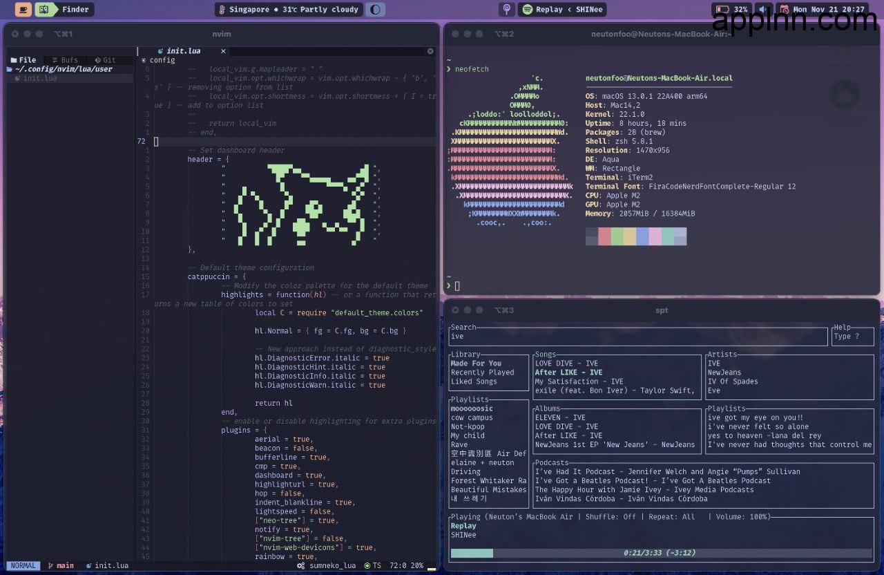 SketchyBar – macOS 状态栏定制工具