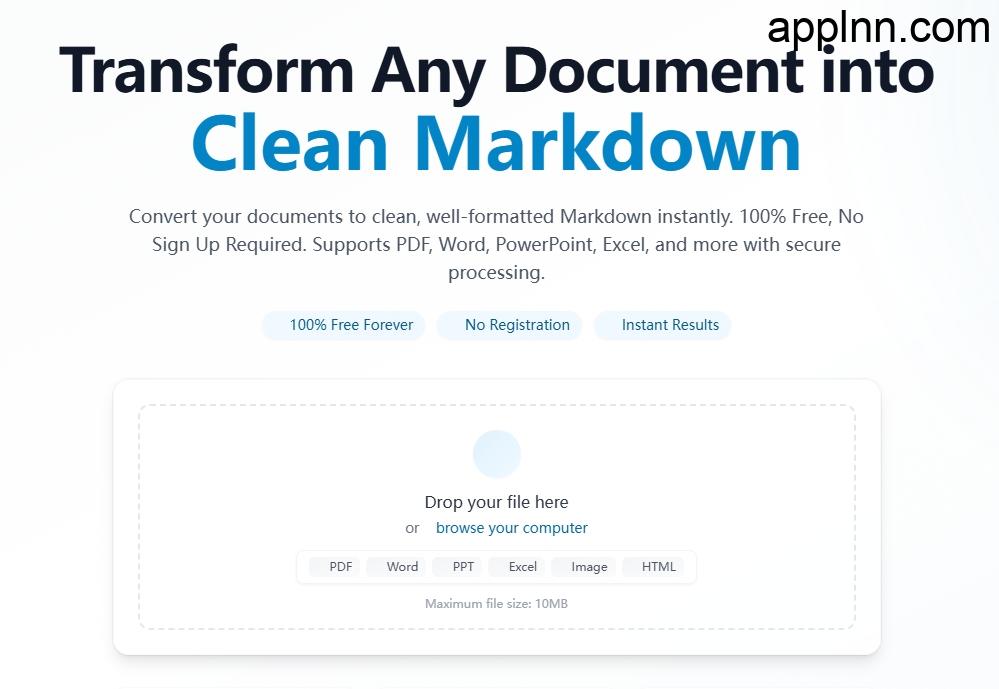 To Markdown：全能在线文档转换工具