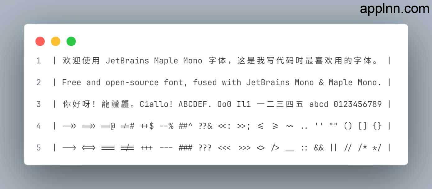 JetBrains Maple Mono: 融合之美的开源编程字体
