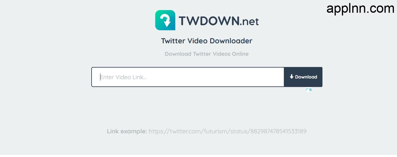 TWDown：免费在线Twitter视频下载器