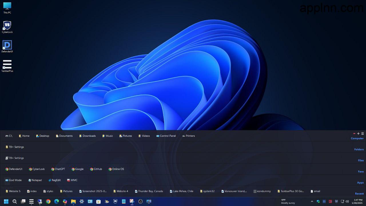 TaskbarPlus：提升Windows任务栏功能性和操作效率的轻量级桌面增强工具