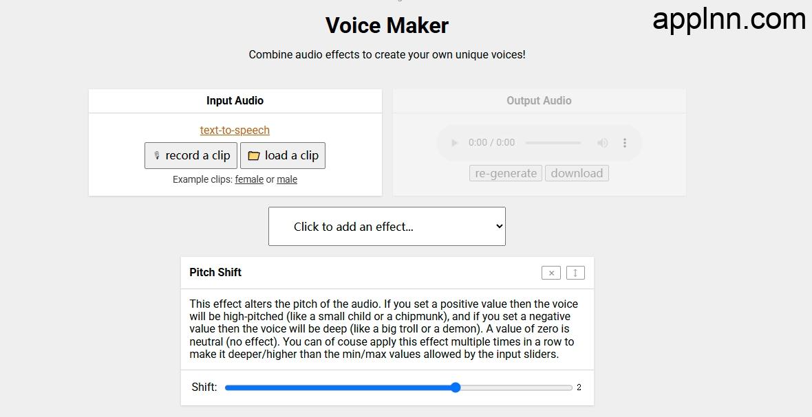 Voice Maker：在线免费语音转换变声器
