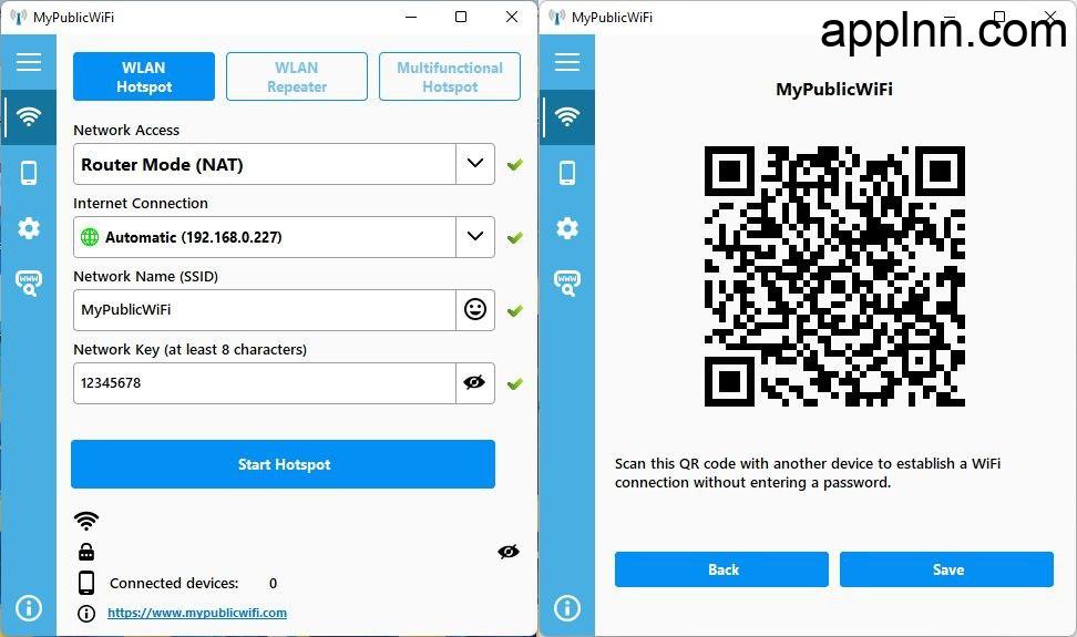 MyPublicWiFi：将你的电脑变成 Wi-Fi 热点，安全共享网络！