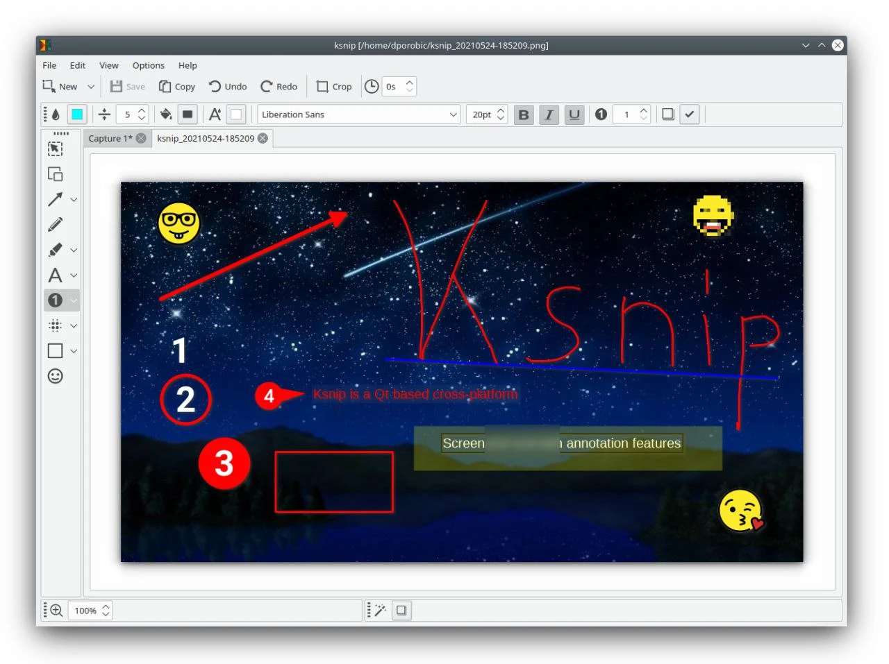 Ksnip：功能强大的截图与图像注释工具
