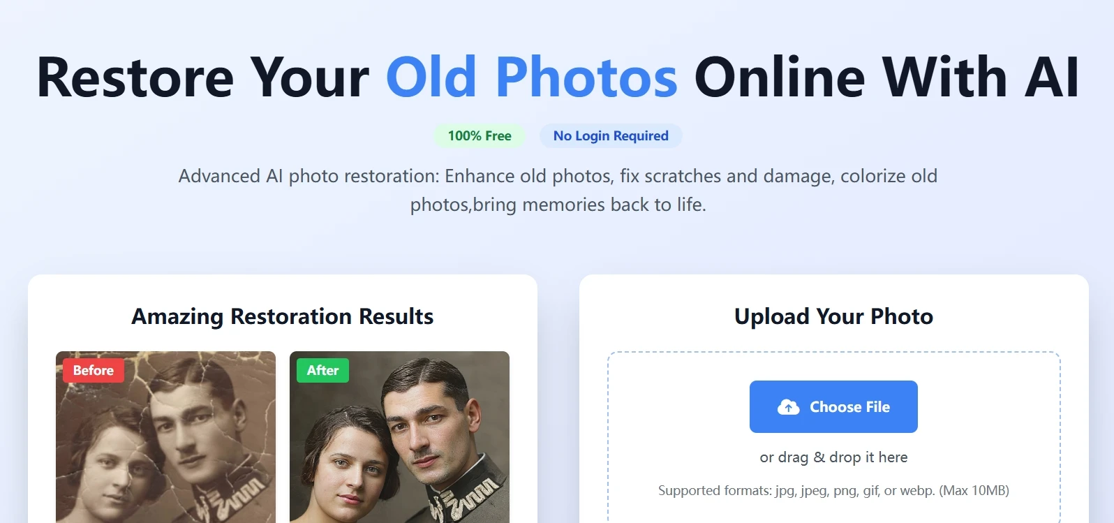 Restore Old Photos：AI 赋能老照片修复，一键焕新珍贵回忆