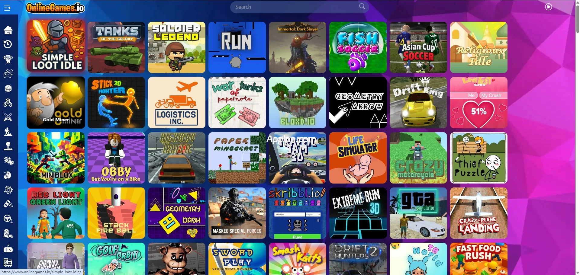 Online Games.io：即点即玩的浏览器游戏天堂网站