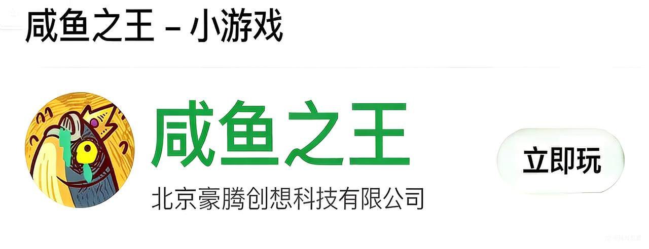 IOS圈X规则|”咸鱼之王”微信小程序